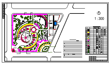 某城市小游园CAD规划参考图_图1