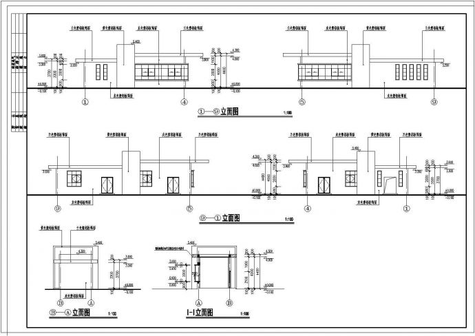 某公司大门CAD设计完整构造建施图_图1