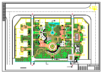 某广场设计景观绿化cad施工图_图1