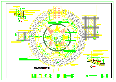 亚洲广场环境设计cad施工图纸_图1