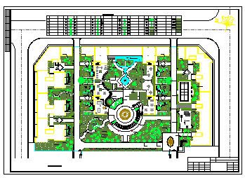 一套精细园林广场cad设计施工详图-图二
