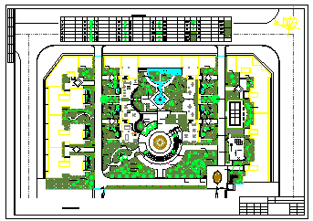 某园林广场景观设计cad施工详图_图1