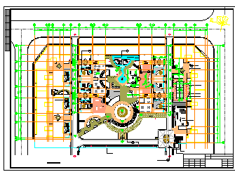某园林广场景观设计cad施工详图-图二