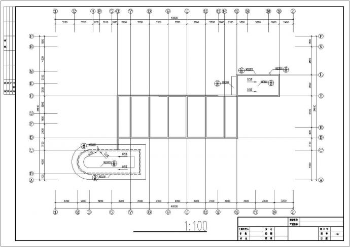 秦皇岛市某中学6层砖混结构教学楼全套建筑设计CAD图纸（含梯顶层）_图1