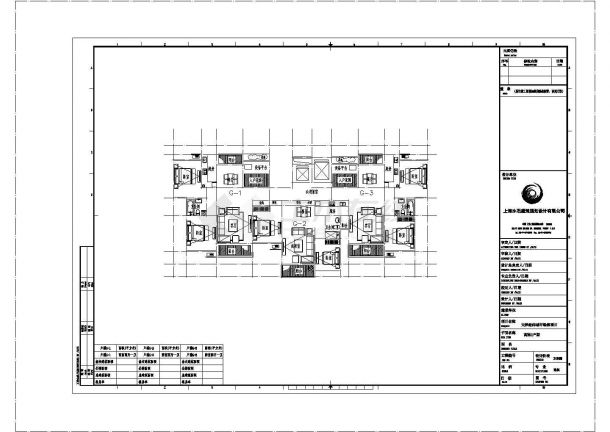 某小镇十六层一梯三户住宅建筑设计施工CAD图纸-图一
