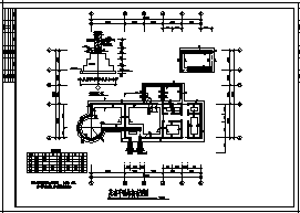 别墅设计_某二层砖混结构欧式别墅结构施工cad图纸_图1