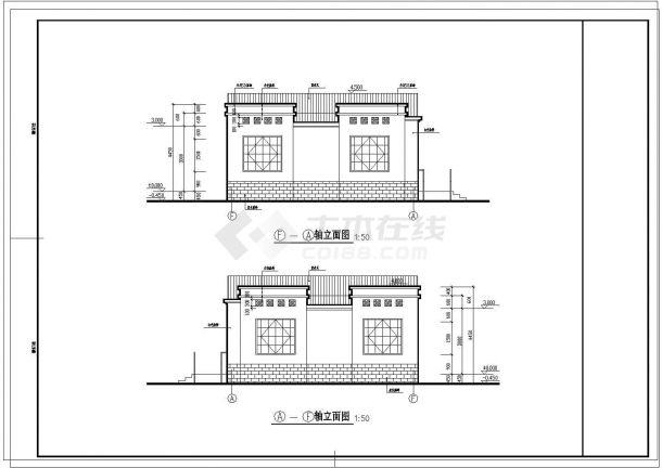 某公厕建筑CAD构造设计完整施工图-图一