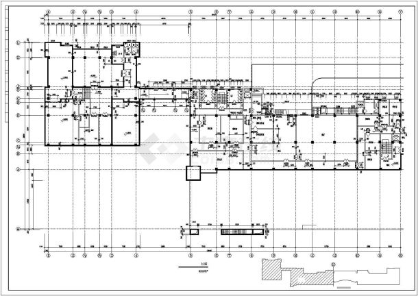 CBD商业楼全套建筑CAD布置图-图二