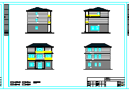 新农村三层别墅建施设计CAD图纸(最新版)-图一