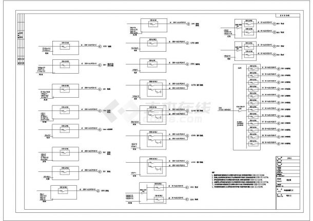 某配电箱CAD设计完整节点施工系统图-图一
