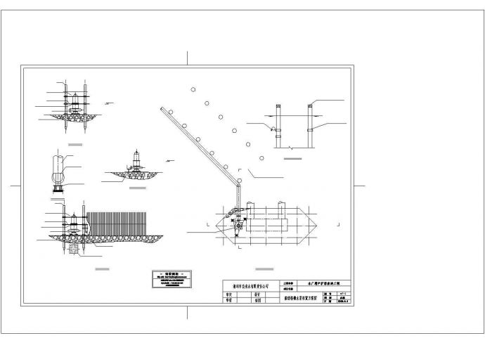 广东某自来水厂增产扩容船型格栅水泵工艺cad非常标准图纸_图1