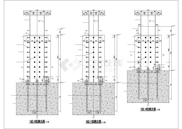 邢台市某高档假日饭店酒店改造工程全套钢结构设计CAD图纸-图一