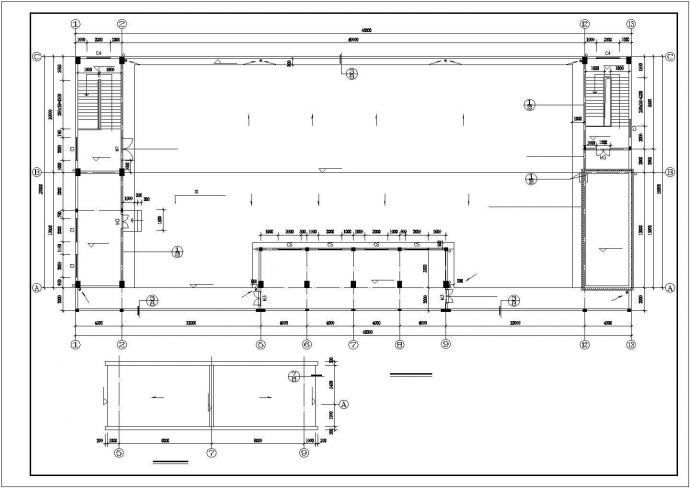 天津市某五金厂6500平米6层框架结构加工大楼建筑设计CAD图纸_图1