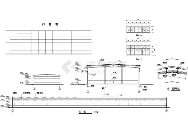 济南市某电子厂2900平米4层框架结构生产厂房建筑设计CAD图纸-图二