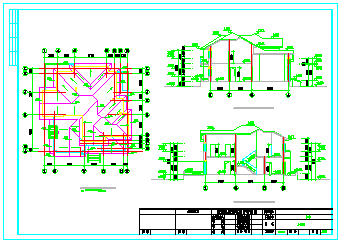 二层农村自建房建筑设计cad施工图含效果图_图1