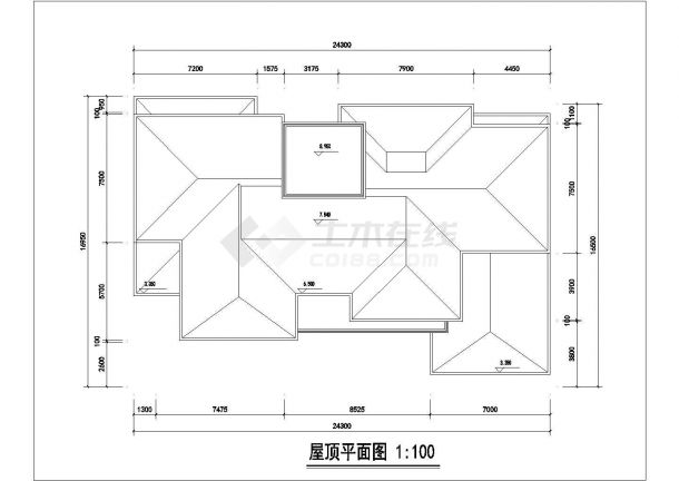 【南京】某地郊区独栋别墅楼全套建筑施工设计cad图纸-图一