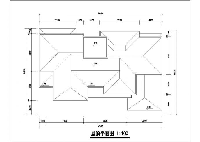 【南京】某地郊区独栋别墅楼全套建筑施工设计cad图纸_图1