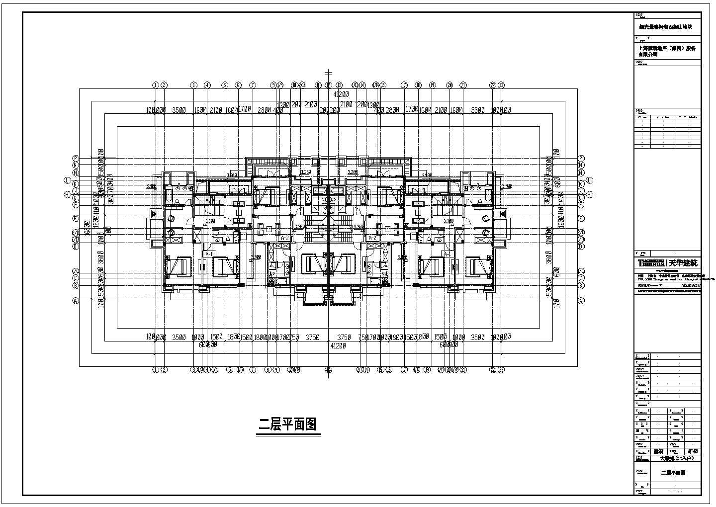 【杭州】某地精品联排式多层住宅楼全套施工设计cad图纸
