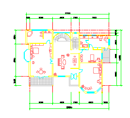 两层自建房建筑设计cad施工图-图二