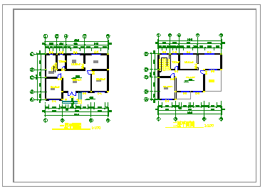 两层新农村自建房建筑设计cad图纸-图二