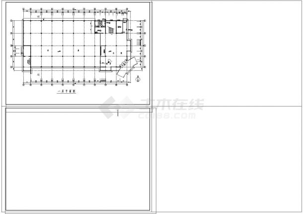 框架结构办公楼整套图纸CAD设计图图纸-图二