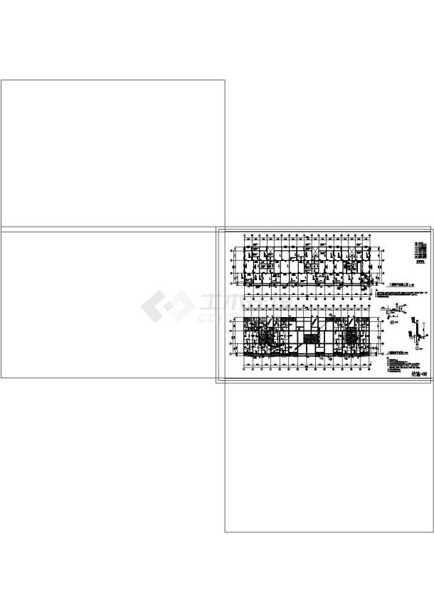 框架结构民房结构图纸CAD设计图图纸-图二