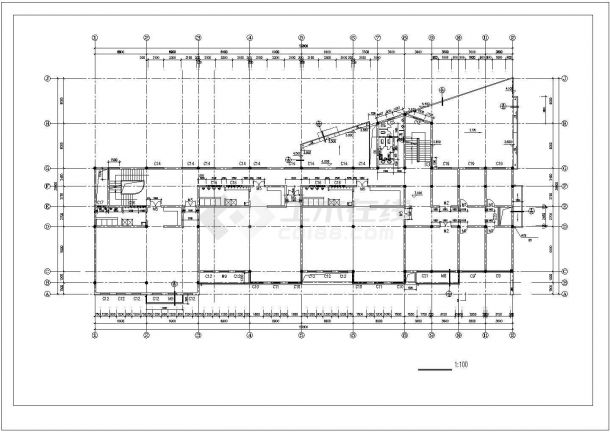 3层幼儿园建筑施工图（8张）-图二