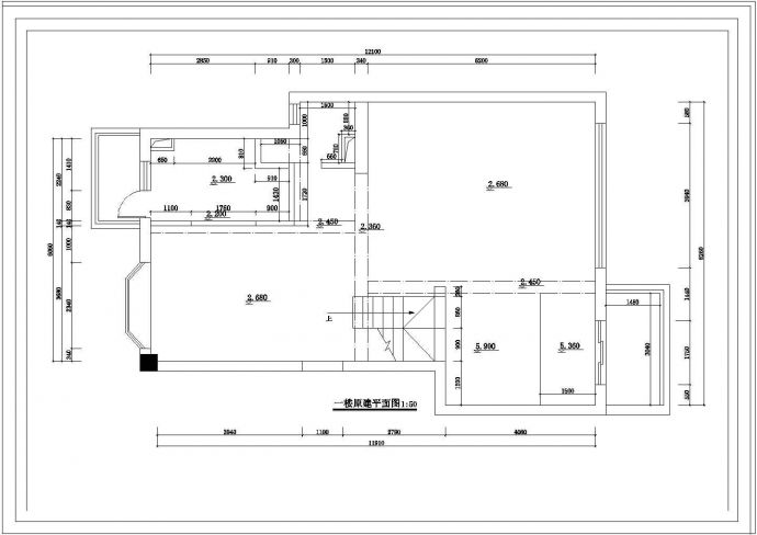 经典别墅整套CAD施工设计图纸_图1