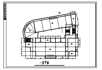 四层现代中式会所建筑设计cad图(带地下室设计，共十六张)-图二