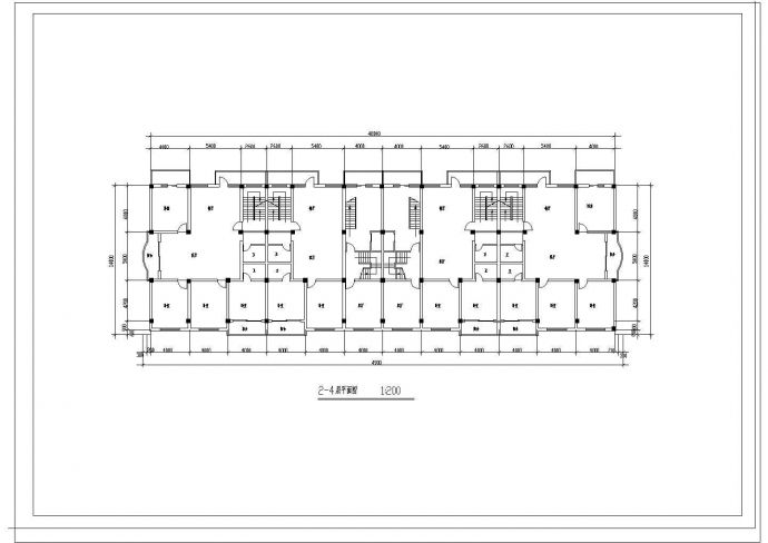 某欧式商场建筑图CAD设计平立面_图1