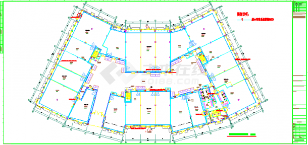 某商业广场一层弱电CAD节点详细设计平面图-图一