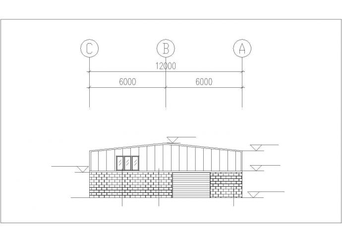 西安市某工厂的厂房内增加隔房工程全套结构设计CAD图纸_图1