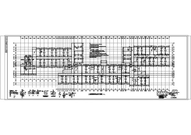 [上海]三层砖混结构幼儿园加固施工图（共11张CAD图）-图二