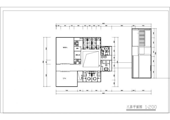某娱乐会所建筑CAD全套构造设计总平立剖面图_图1