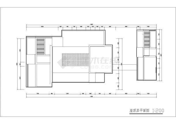 某娱乐会所建筑CAD全套构造设计总平立剖面图-图二