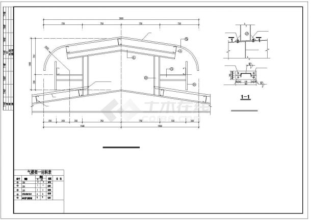 某单层轻钢结构厂房建筑结构CAD图纸-图一