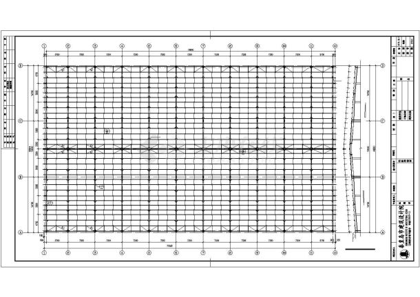 某电力新厂区厂房建筑CAD图纸-图一