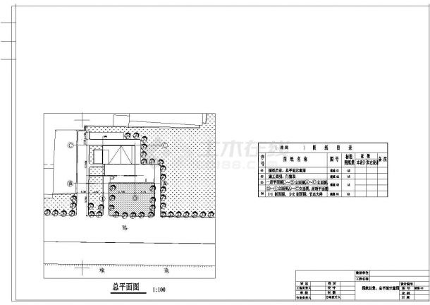 某现代公厕CAD结构施工完整设计图-图一