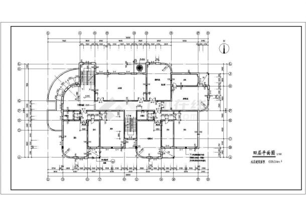 某9班4层带地下层2895.92平米幼儿园设计cad全套建施图（含设计说明）-图一