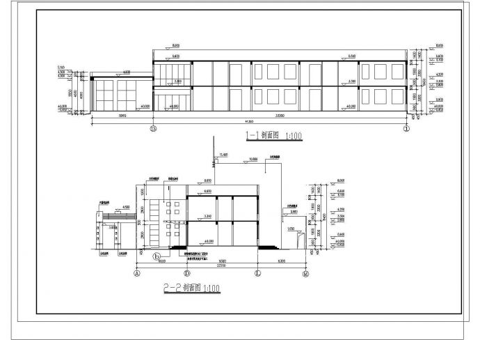 2层1123.36平米砖混结构幼儿园建筑施工图（节点大样 建筑设计说明）_图1