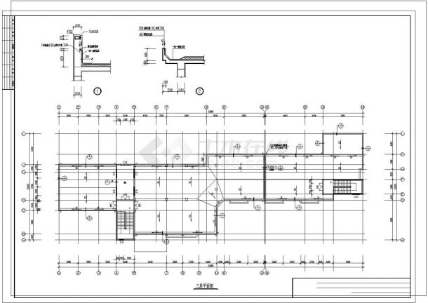 3层2024平方米幼儿园建筑施工图（含设计说明）-图一