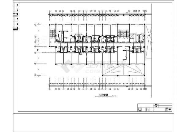 新疆某宾馆空调详细设计cad施工图纸-图一