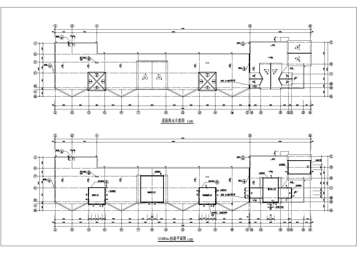 某12班3层框架结构欧式幼儿园设计cad全套建筑施工图