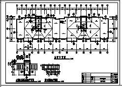 3000平米地上六层框架结构住宅楼建筑施工cad图(带地下室设计，共十五张)-图二