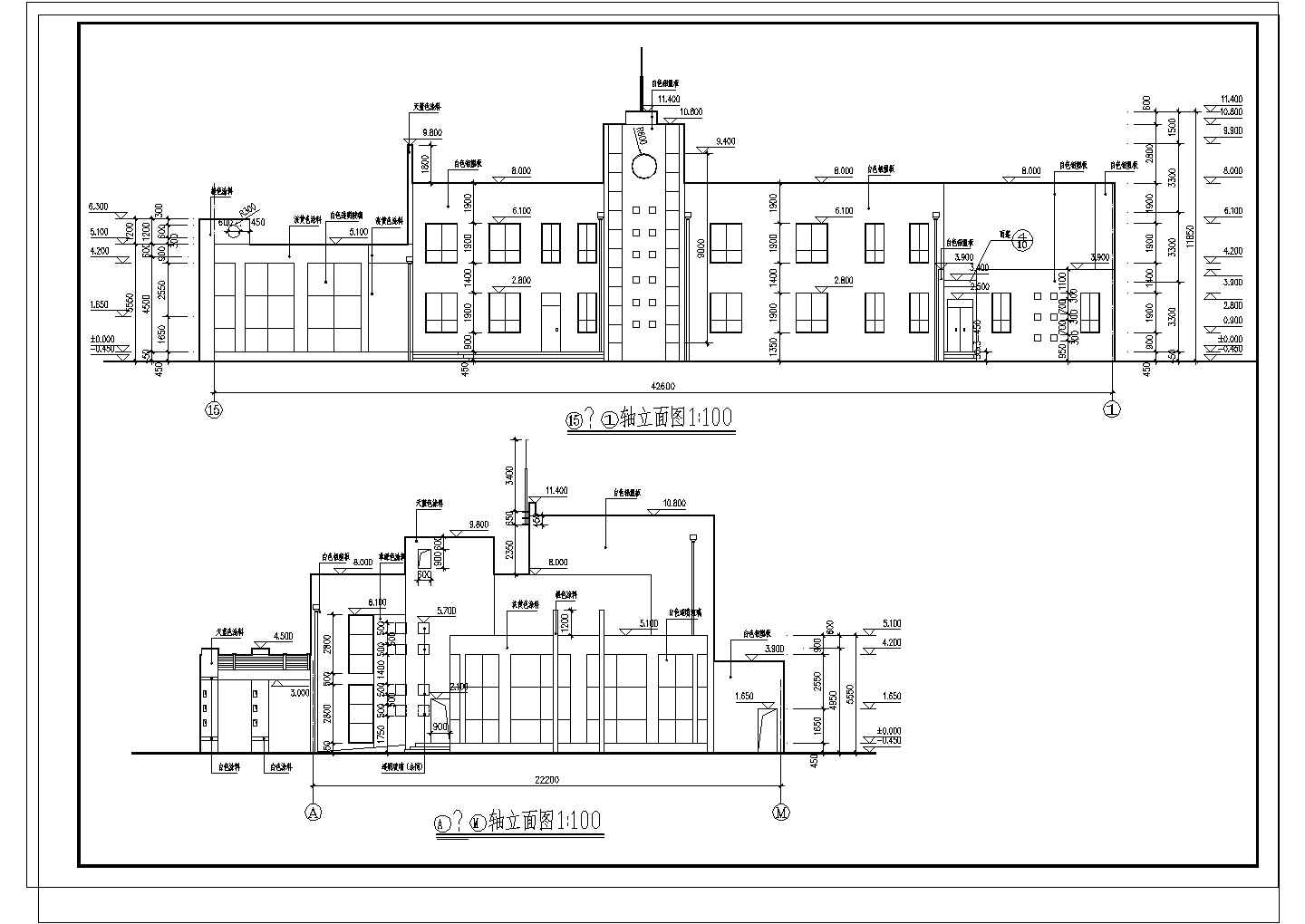 某4班2层1123.36平米砖混结构幼儿园建施图【平立剖 楼梯 节点大样 建筑设计说明】