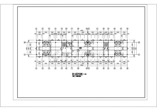 长60米 宽8米 5层宾馆建筑施工图【平立剖 各部分构造做法表 目录】-图二