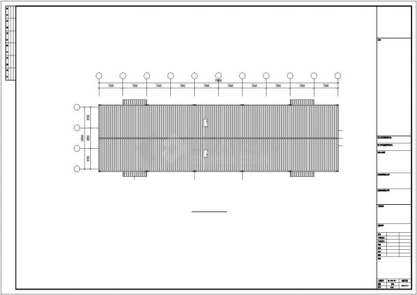 攀枝花市某服装制造厂单层钢结构纺织厂房结构设计CAD图纸-图一