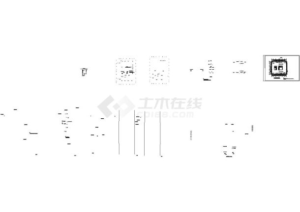 某地大厦泛光照明电气施工平面cad图纸，共一份资料-图一