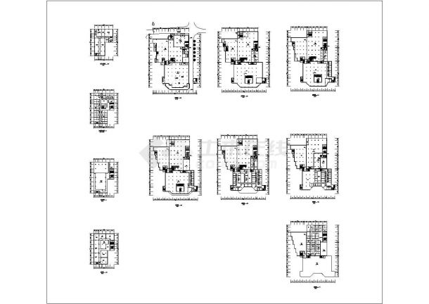 某商场平面设计CAD建筑构造施工图纸-图一