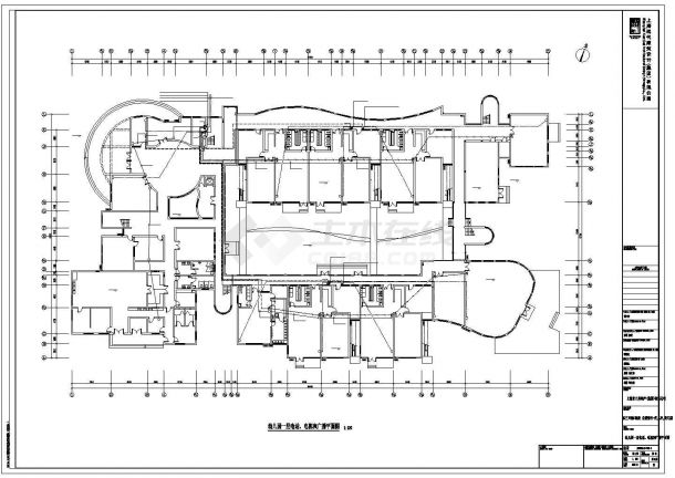 十三班幼儿园+2班托儿所建筑结构水电全套设计CAD图纸（施工图）-图二